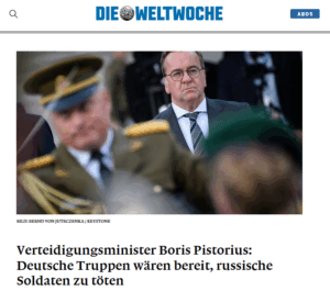 BRD-Verteidigungsminster Pistorius