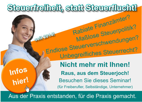 Steuerfreiheit, statt Steuerflucht