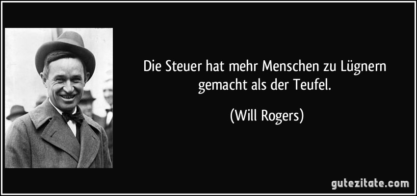 Will Rogers – Steuern